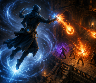 Dark and Darker S10 Wizard Flying Build